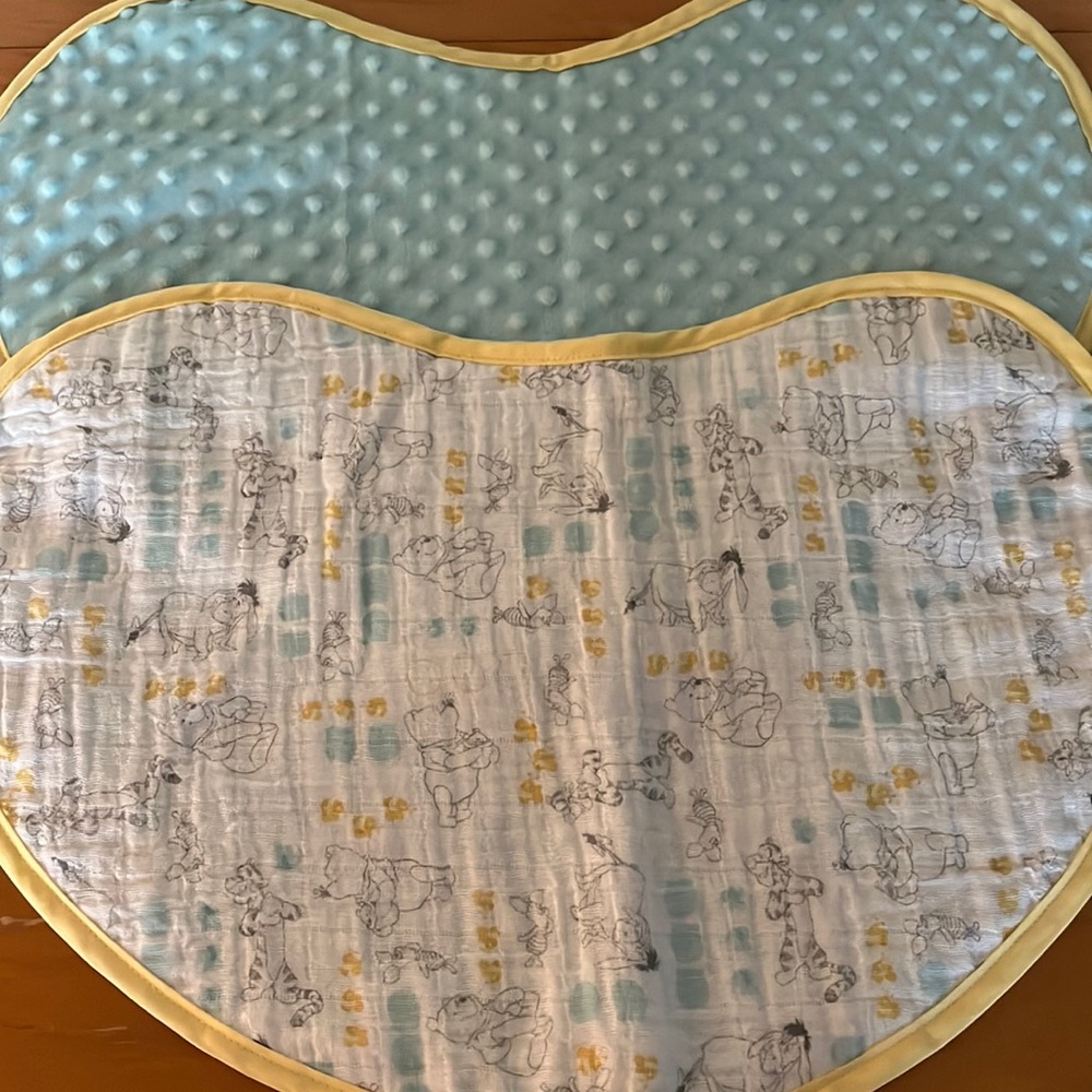 Large Pooh themed baby burp cloth